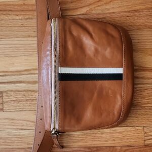 Clare V. Tan Striped Fanny/Crossbody